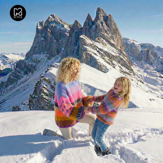 Strickset – MYPZ Basic Chunky Pullover Candy Heat No15 (ENG-NL-DE)