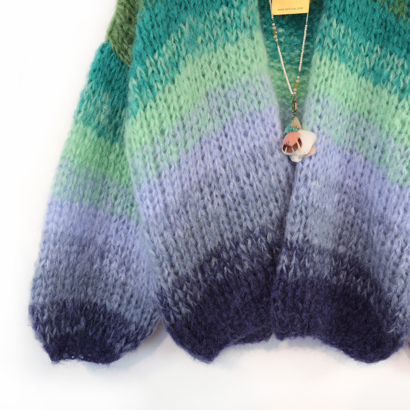 Strickset – MYPZ Chunky Mohair Cardigan Mystic Lagoon Nr. 15 (ENG-DE-NL-ES-FR-IT-DA-SV-NO)