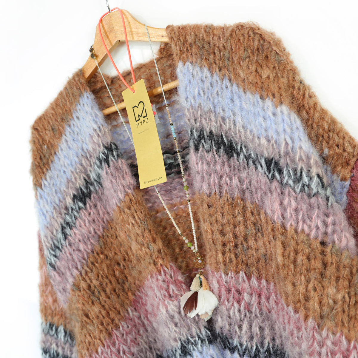 MYPZ Chunky-Mohair-Cardigan Walnut Nr. 15