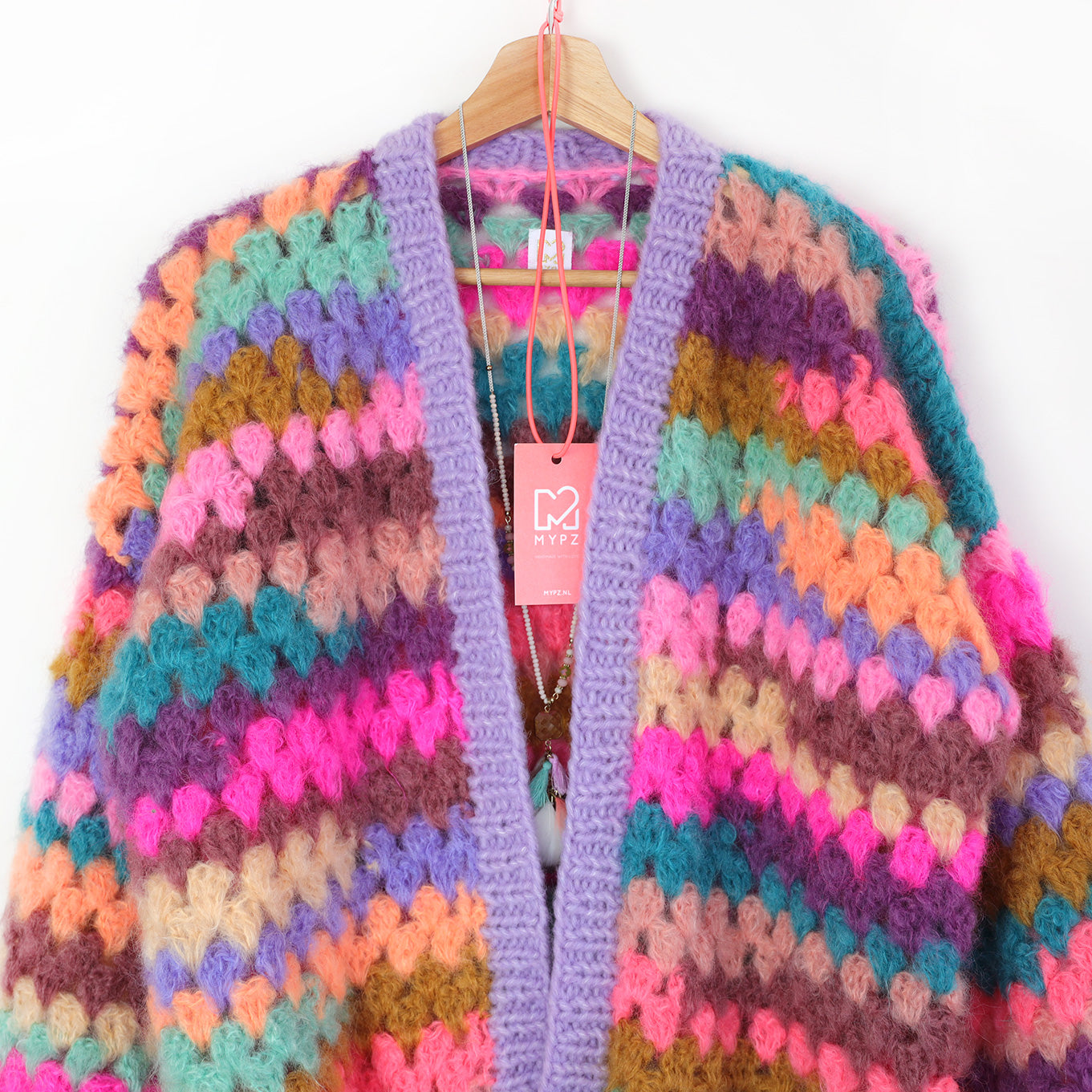 Häkelanleitung - MYPZ Mohair Granny Cardigan Fiesta (ENG-NL-DE)