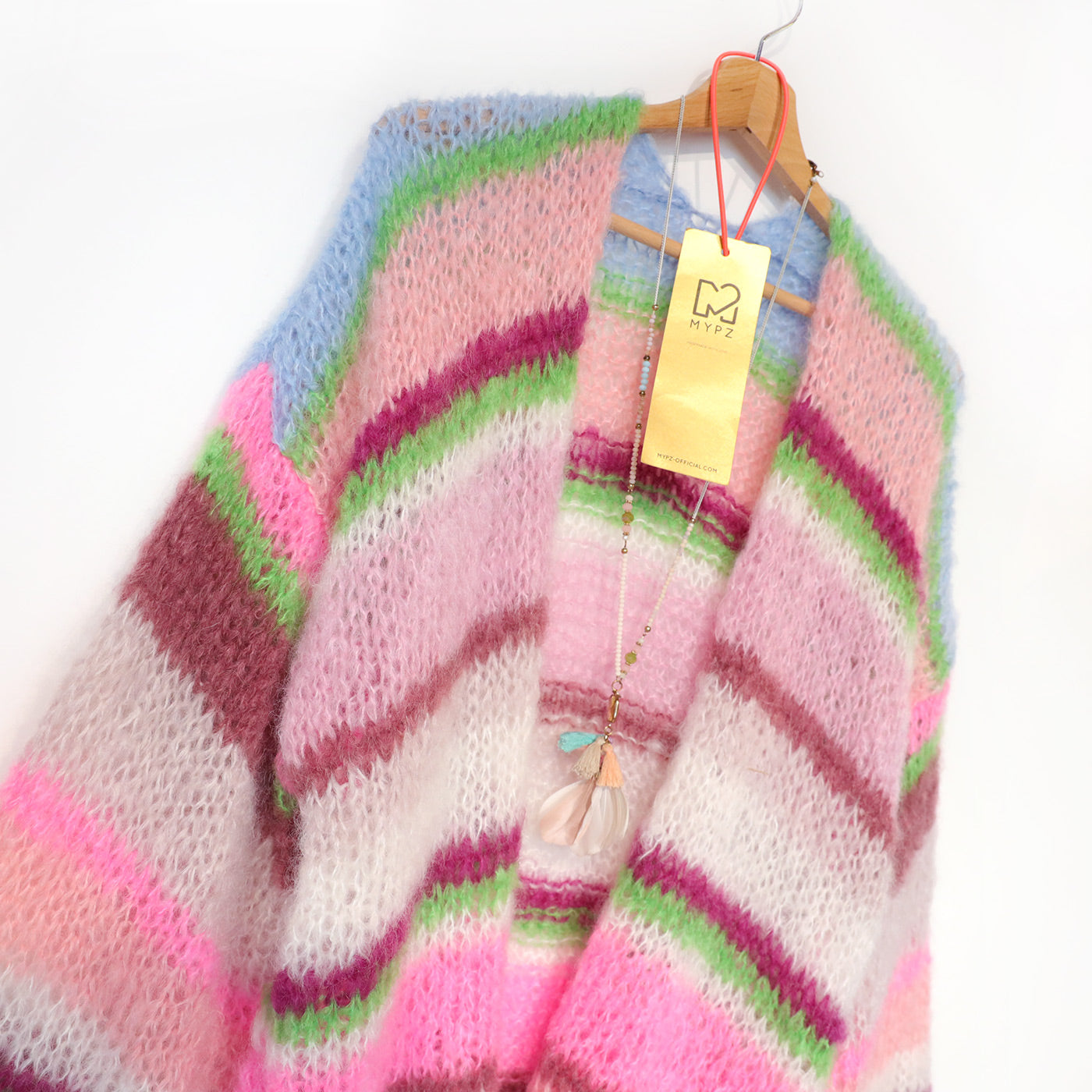 Strickset – MYPZ Light Mohair Cardigan Candy Clouds No10 (ENG-NL-DE)