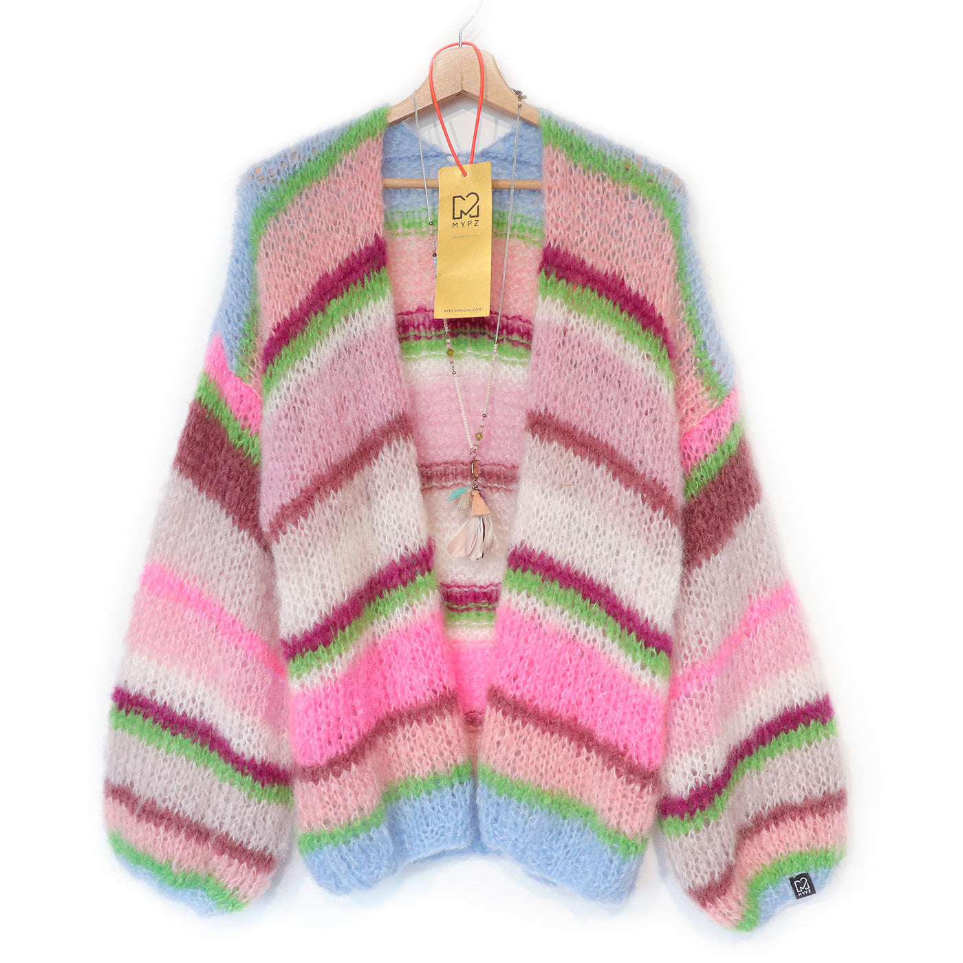 Strickset – MYPZ Light Mohair Cardigan Candy Clouds No10 (ENG-NL-DE)