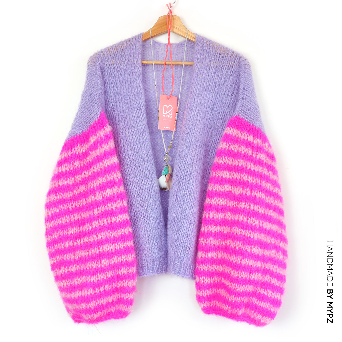 Knitting kit – MYPZ Light Mohair Cardigan Lilala No10 (ENG-NL)