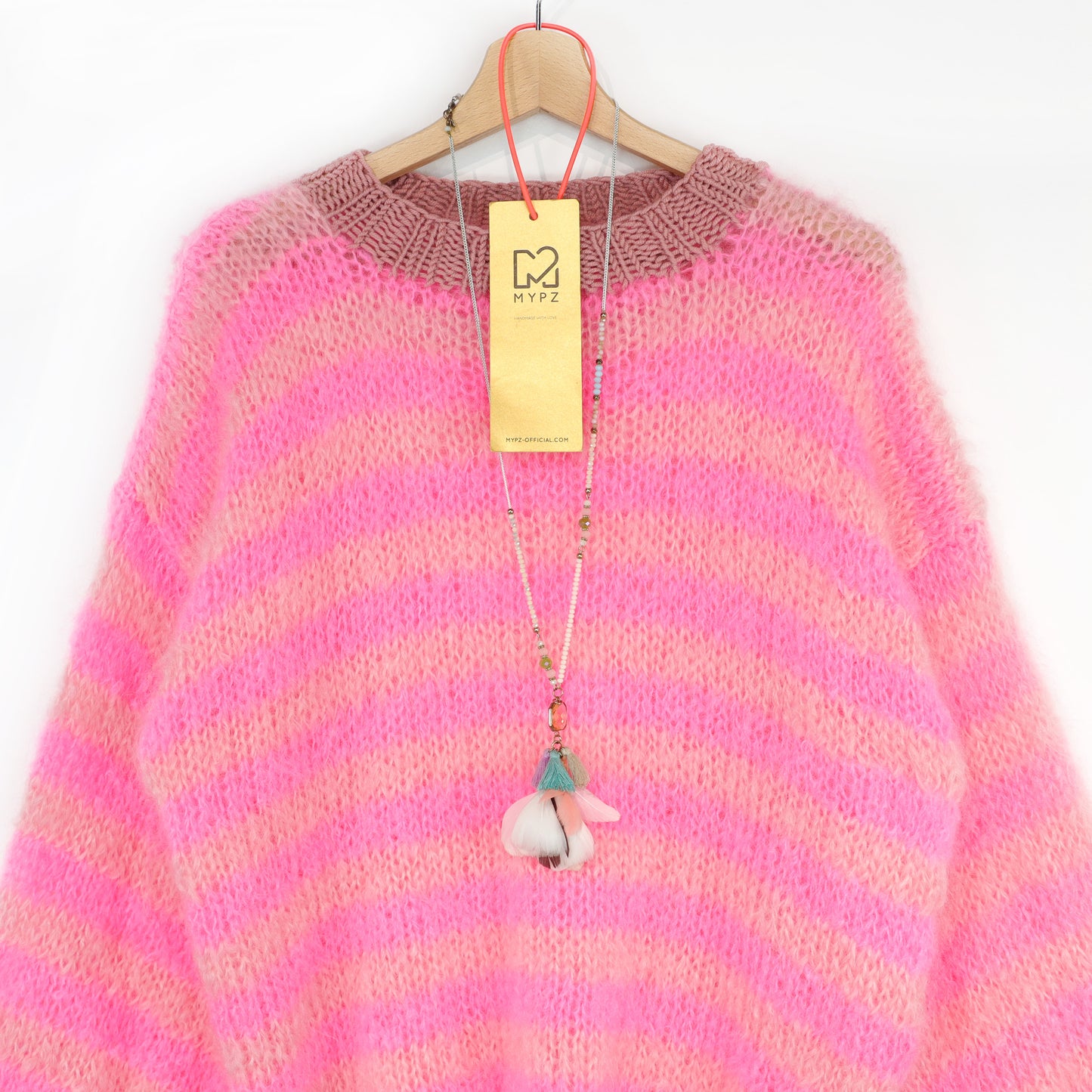 Design your own kit - Strickset MYPZ Light Mohair Pullover Sweet Bubblegum No8 (ENG-DE-NL)