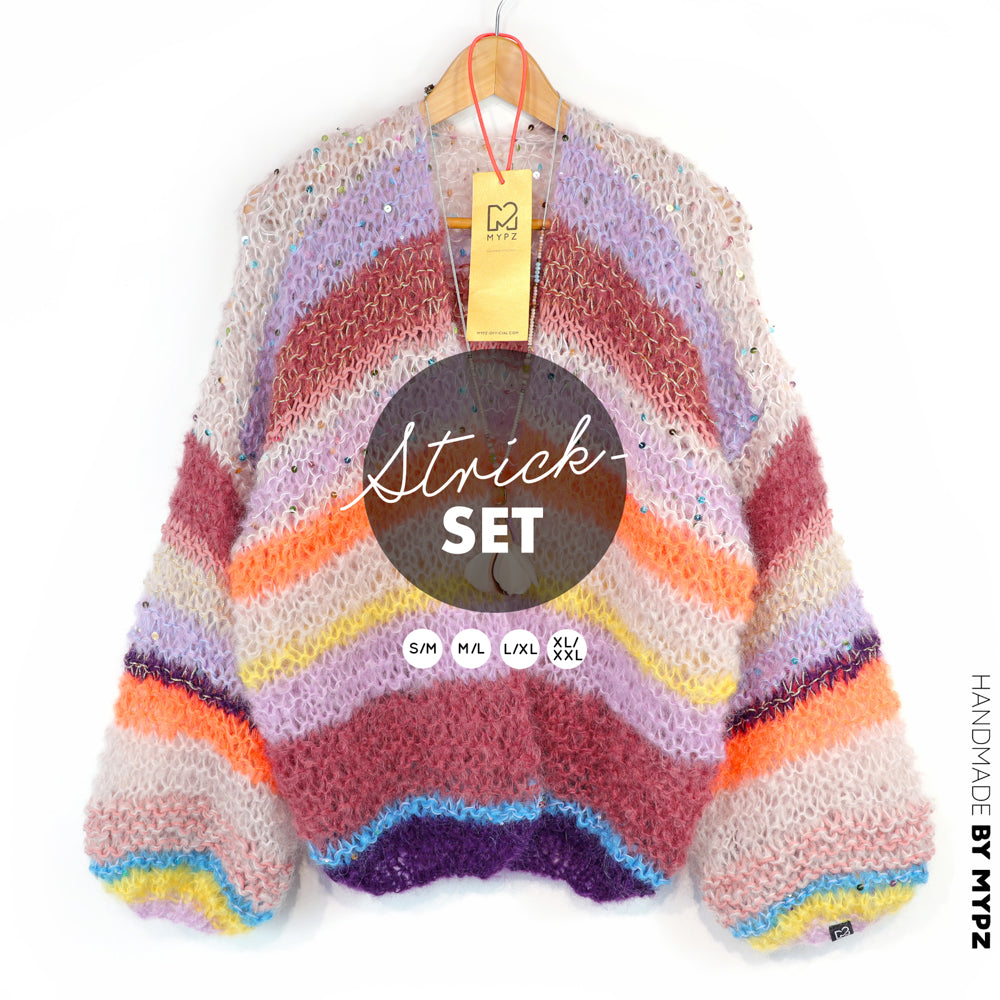 Strickset – Light Mohair Cardigan Sasha No.12 (ENG-NL-DE)