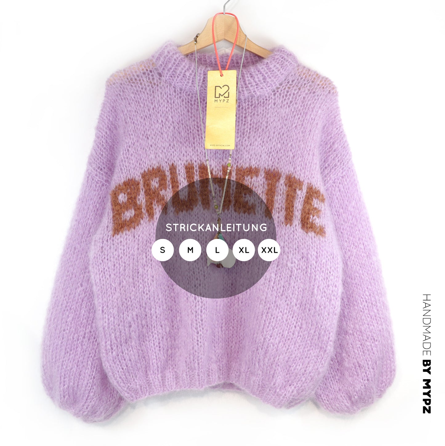 Strickanleitung – MYPZ Light Mohair Pullover Brunette No8 (ENG-DE-NL)