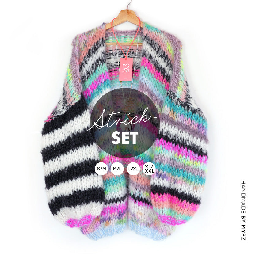Strickset – MYPZ Chunky Mohair Cardigan Indian Summer No.15 (ENG-NL-DE-NO)
