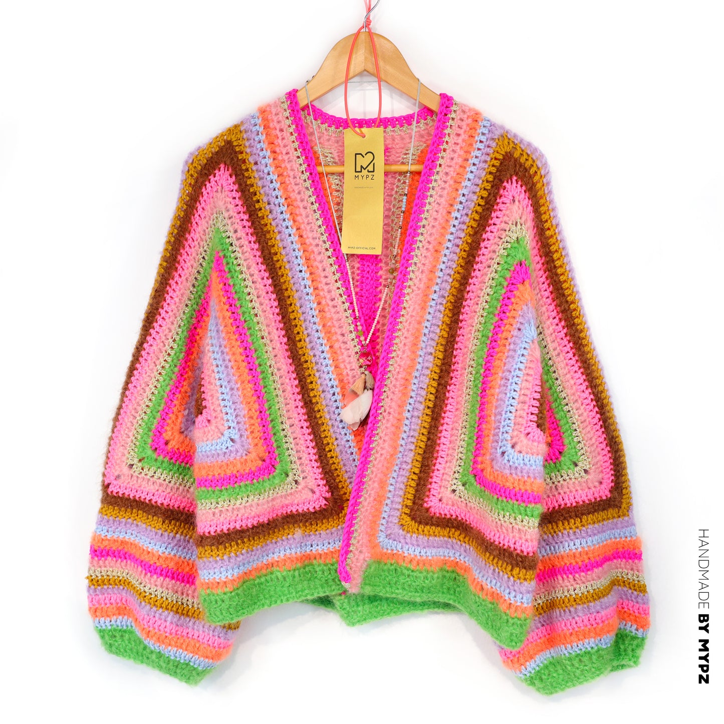 Häkelanleitung - MYPZ Hexagon Cardigan Vibrant Soul (ENG-NL-DE)