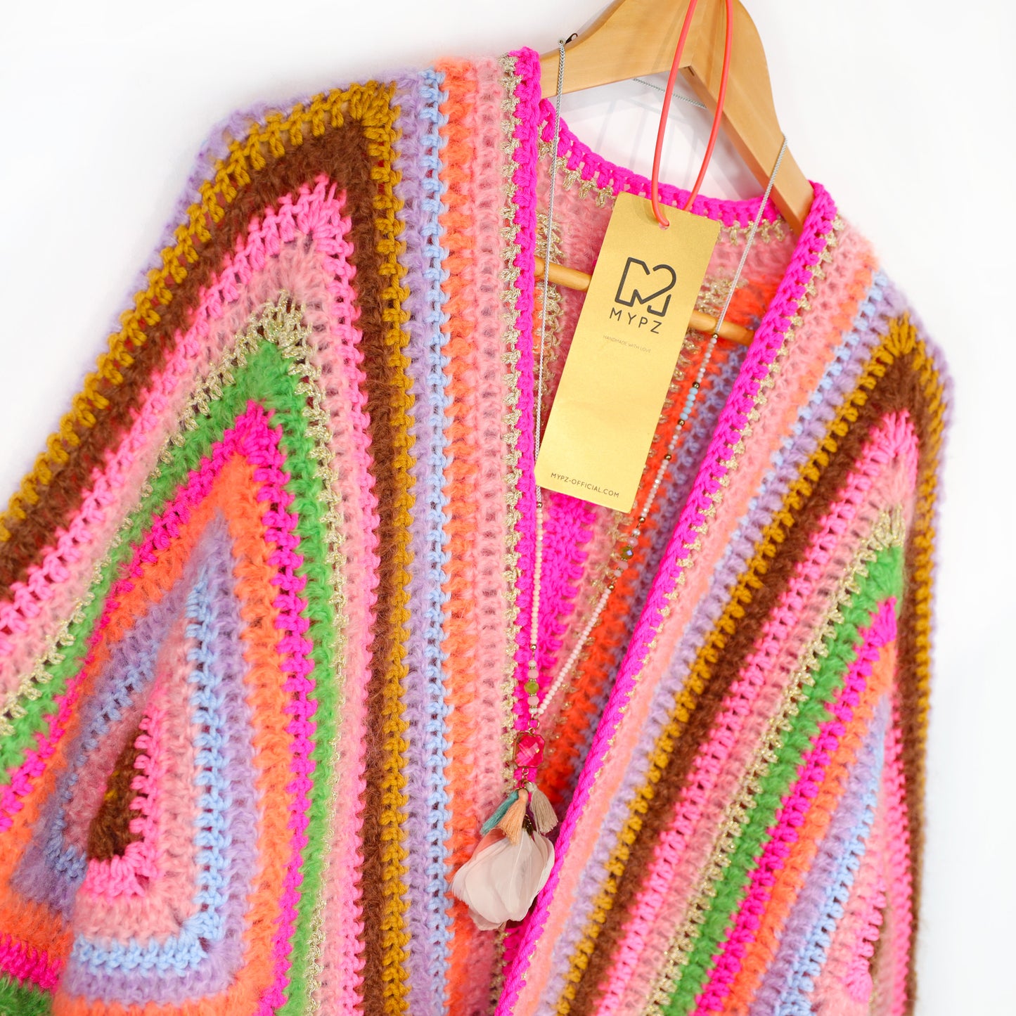 Häkelanleitung - MYPZ Hexagon Cardigan Vibrant Soul (ENG-NL-DE)