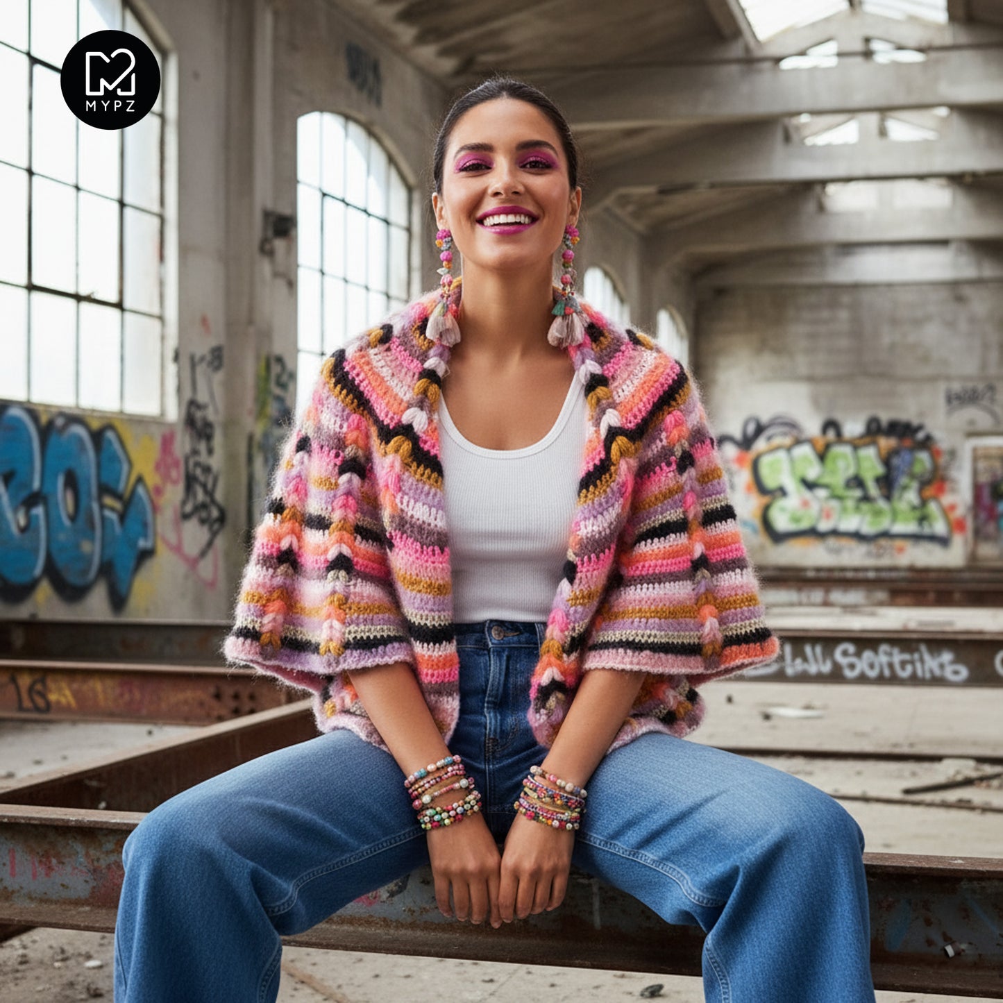 Häkelset - MYPZ Boho-Schal CAL (ENG-NL-DE-FR-ES)