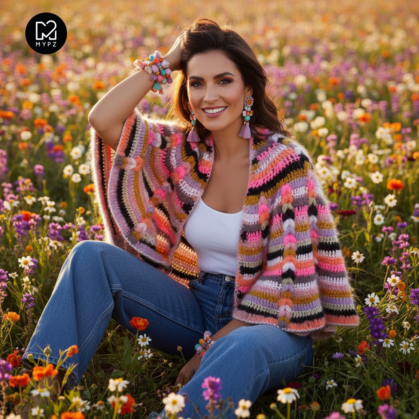 Häkelset - MYPZ Boho-Schal CAL (ENG-NL-DE-FR-ES)