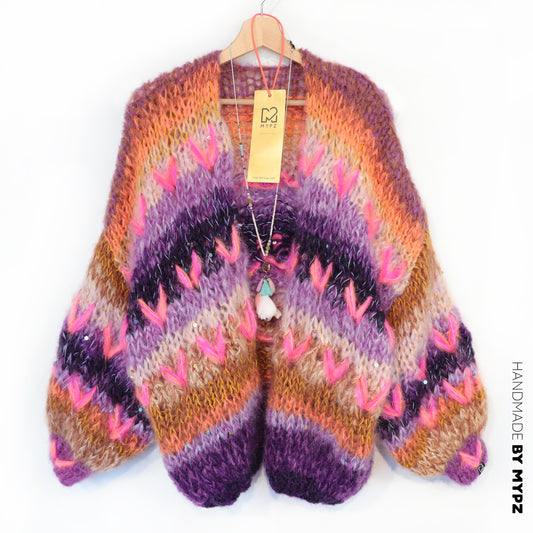 Strickset – MYPZ Chunky Mohair Cardigan Boho Firefly No.15 (ENG-NL-DE)