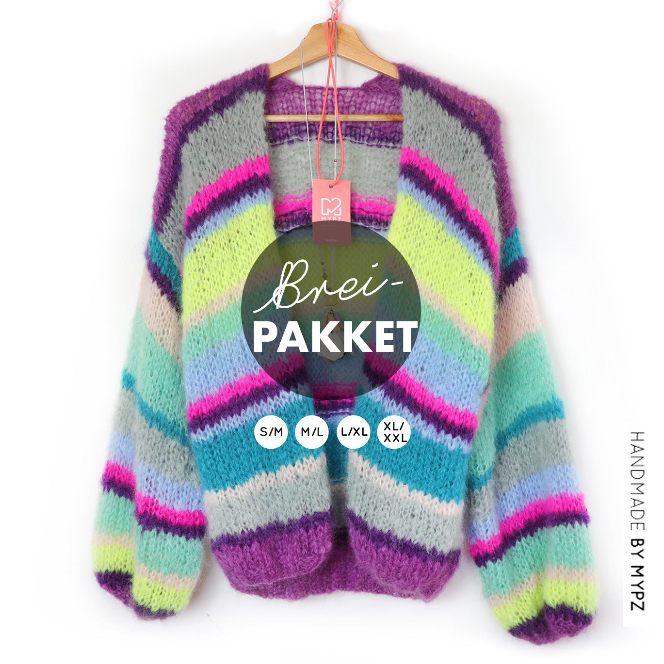 Strickset – MYPZ Basic Light Mohair Cardigan Costa No10 (ENG-NL-DE)