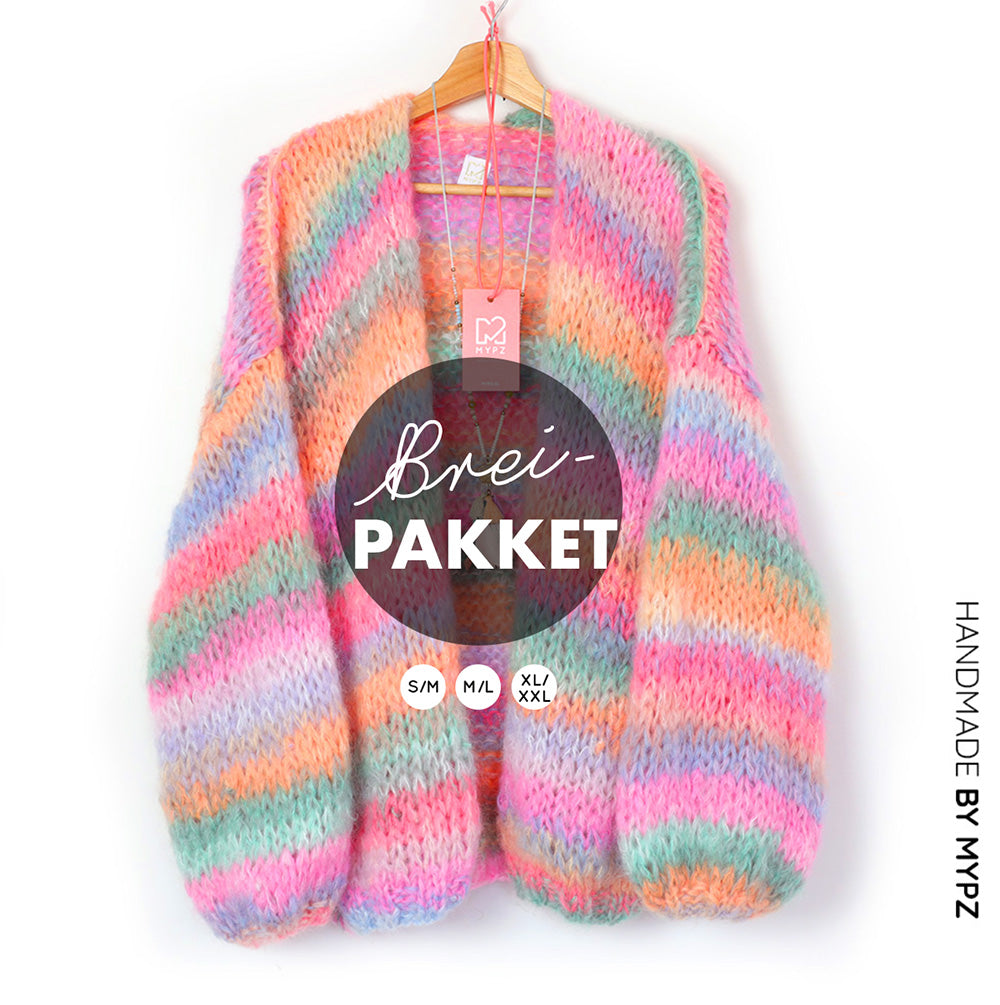 Strickset – MYPZ Chunky Mohair Cardigan Pastelicious No15 (ENG-NL-DE)
