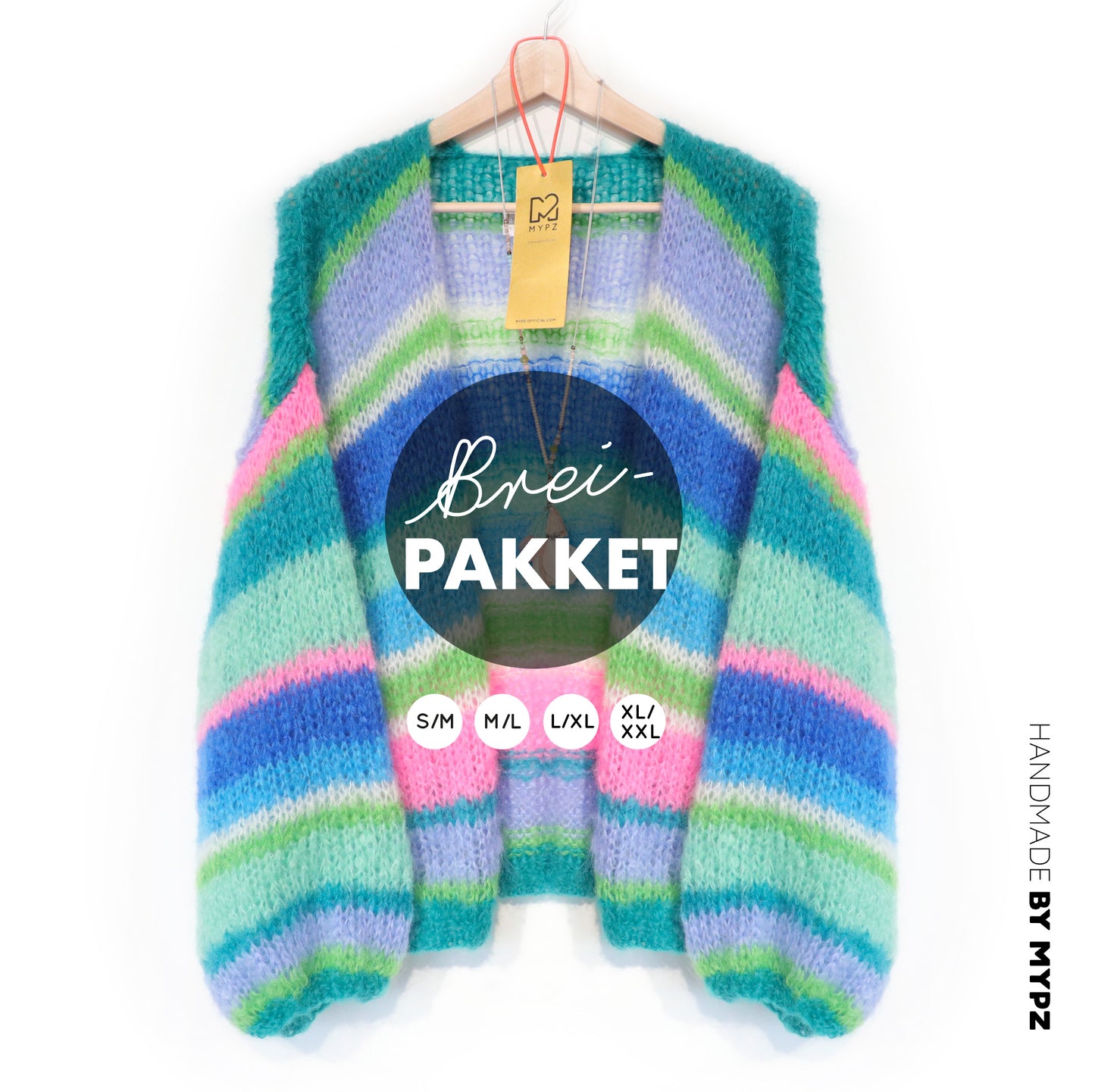 Strickset – MYPZ Basic Light Mohair Cardigan Shamrock No10 (ENG-NL-DE)