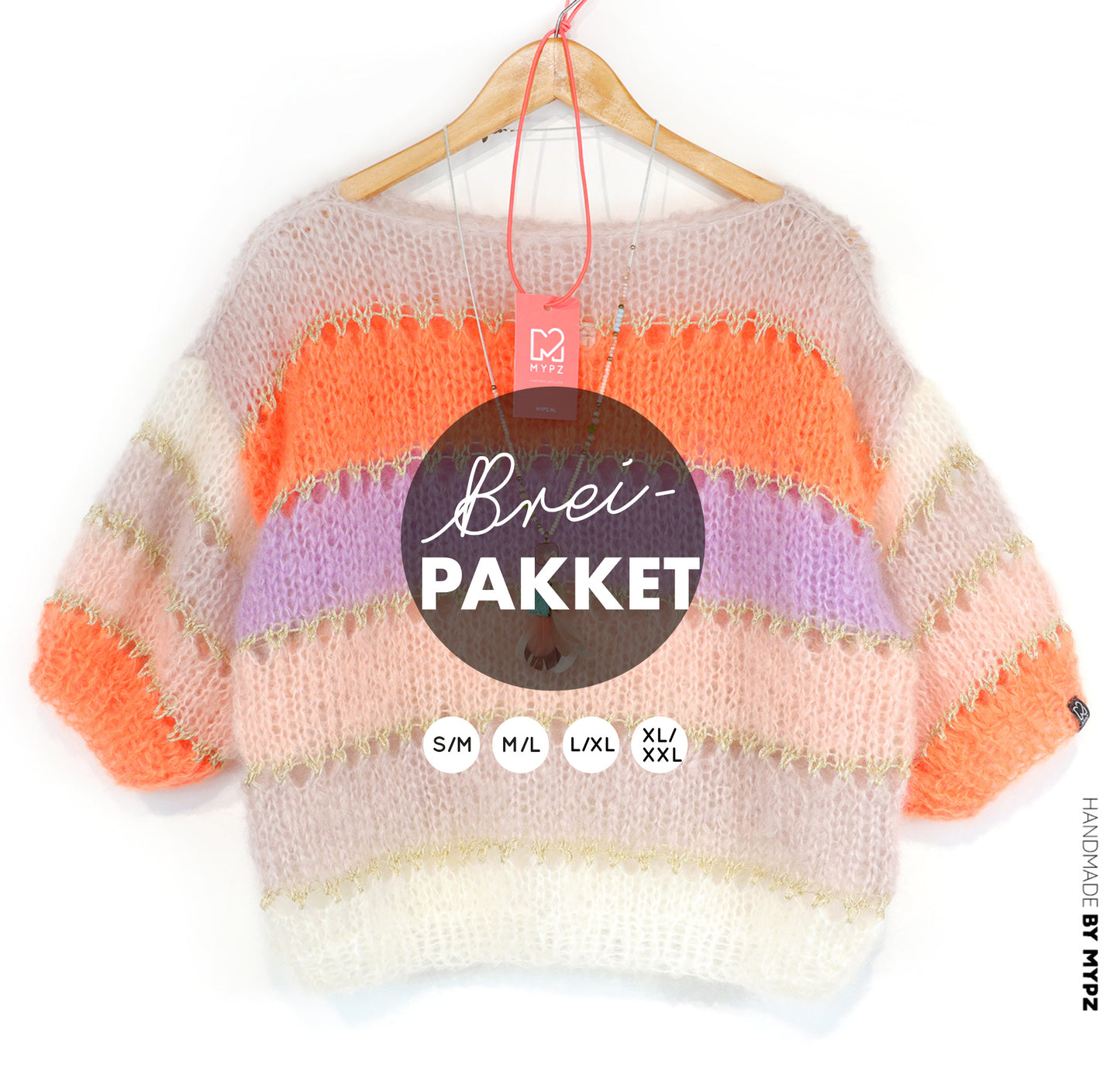 Strickset – MYPZ Light Mohair Top Orange No10 (ENG-NL-DE)