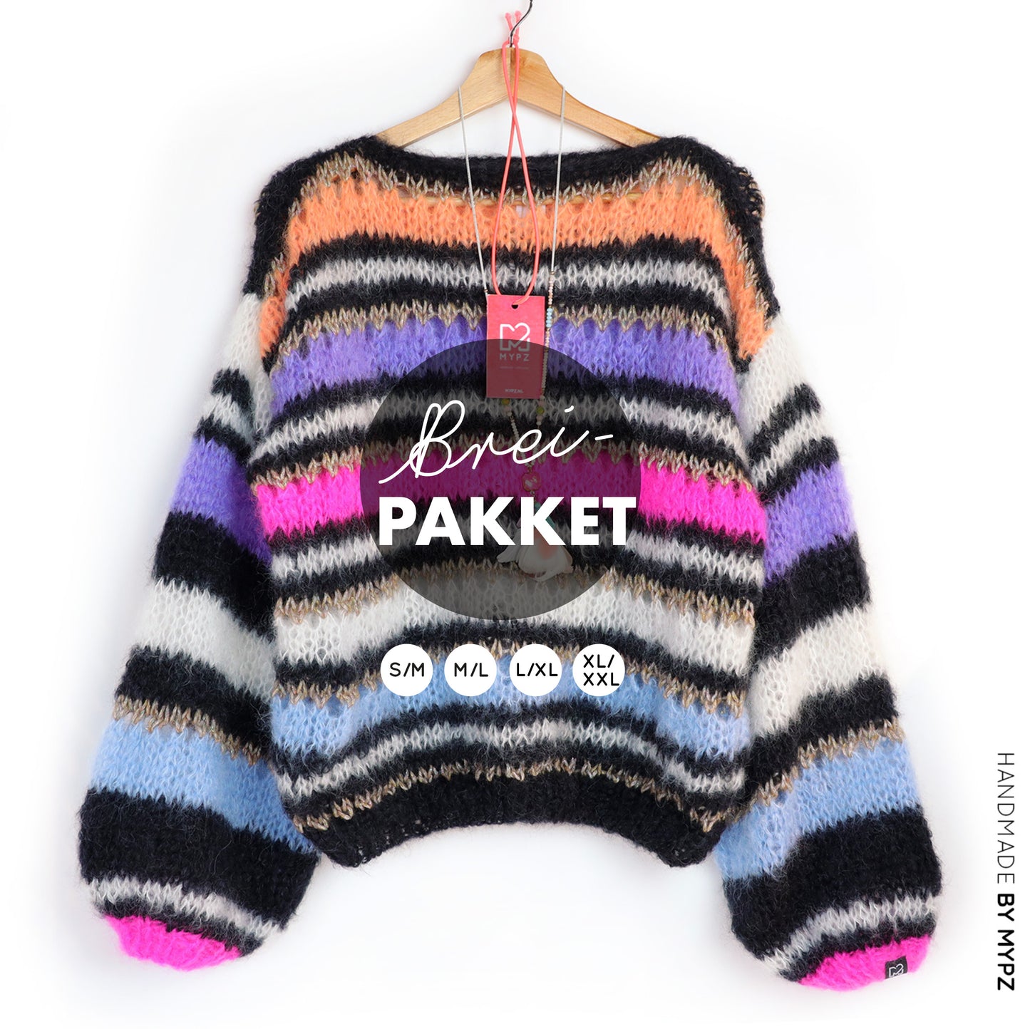Strickset – MYPZ Basic Light Mohair Pullover Lux no10 (ENG-NL-DE)