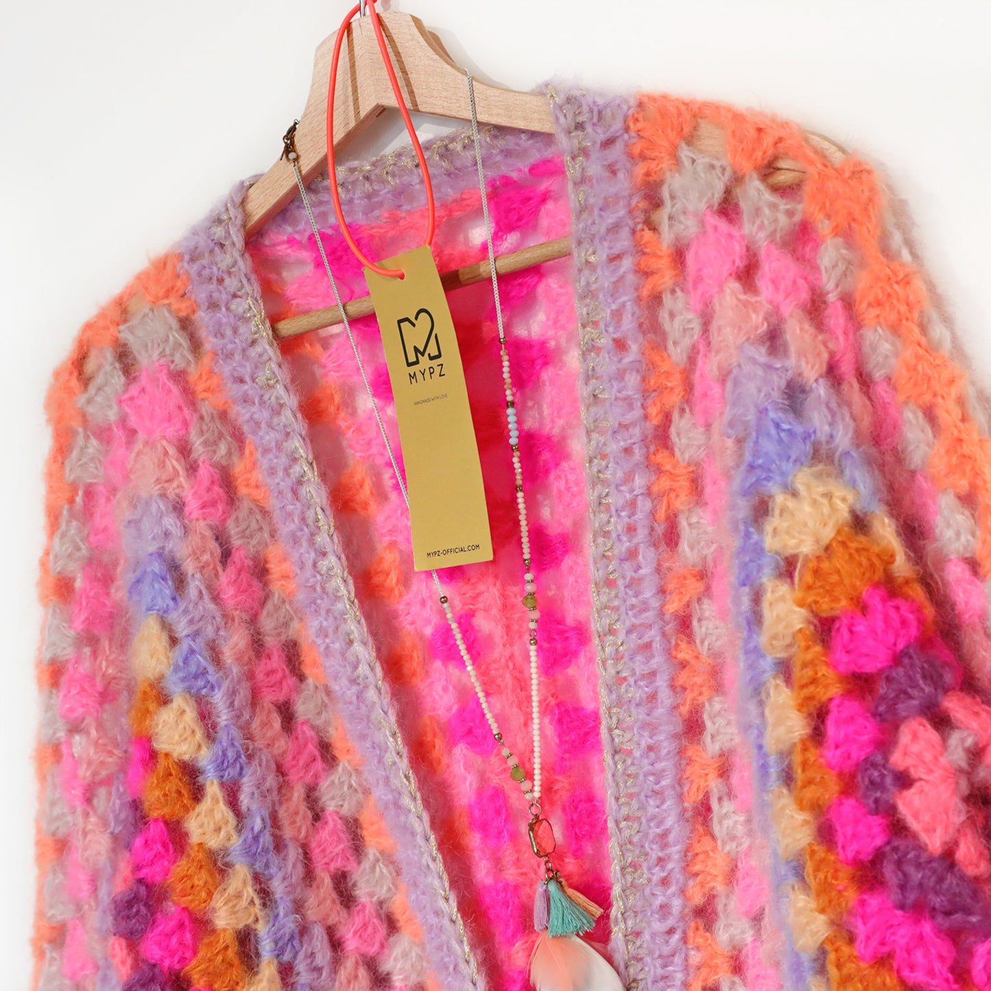 Häkelanleitung - MYPZ Hexagon Cardigan Pink Vibes (ENG-NL-DE)