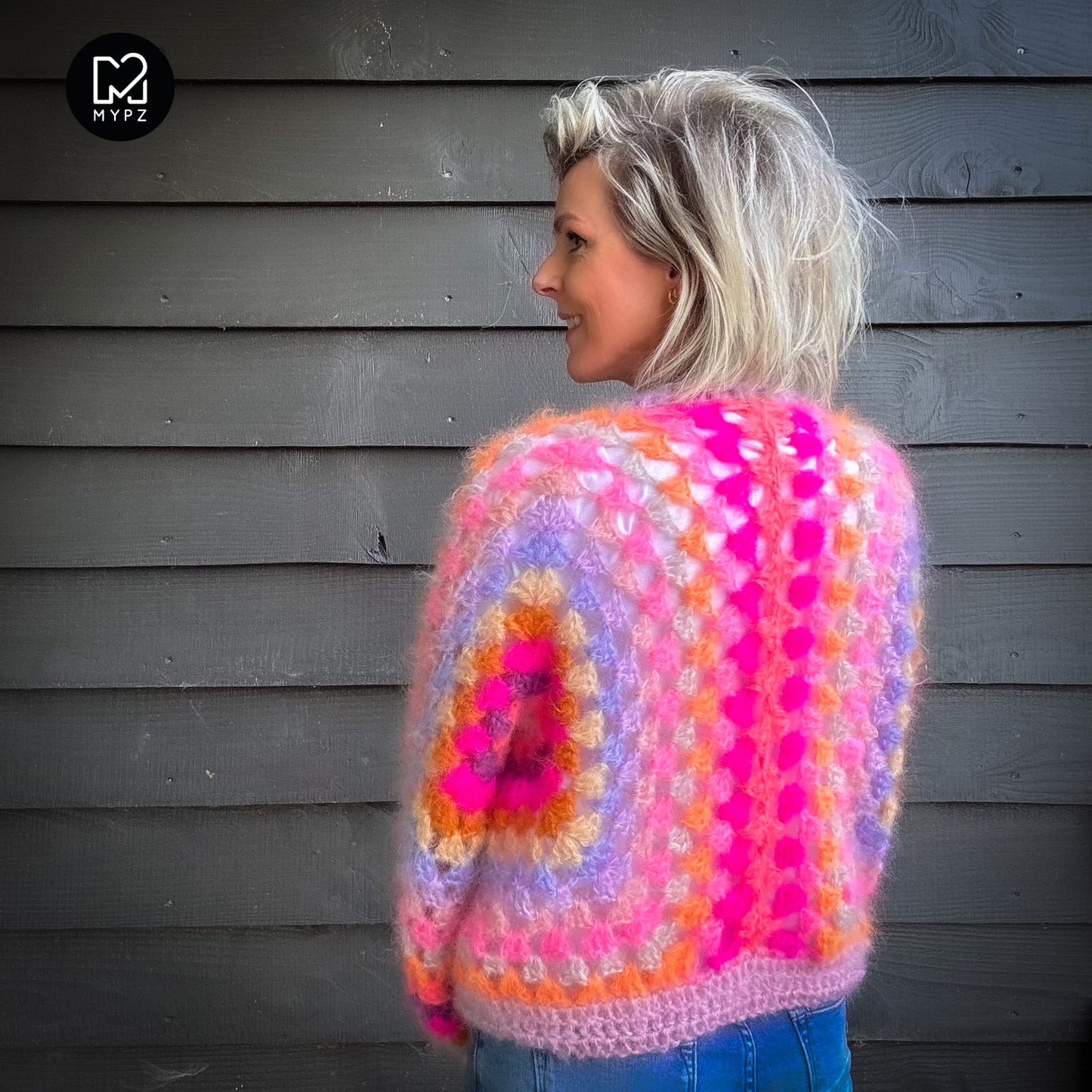 Häkelanleitung - MYPZ Hexagon Cardigan Pink Vibes (ENG-NL-DE)