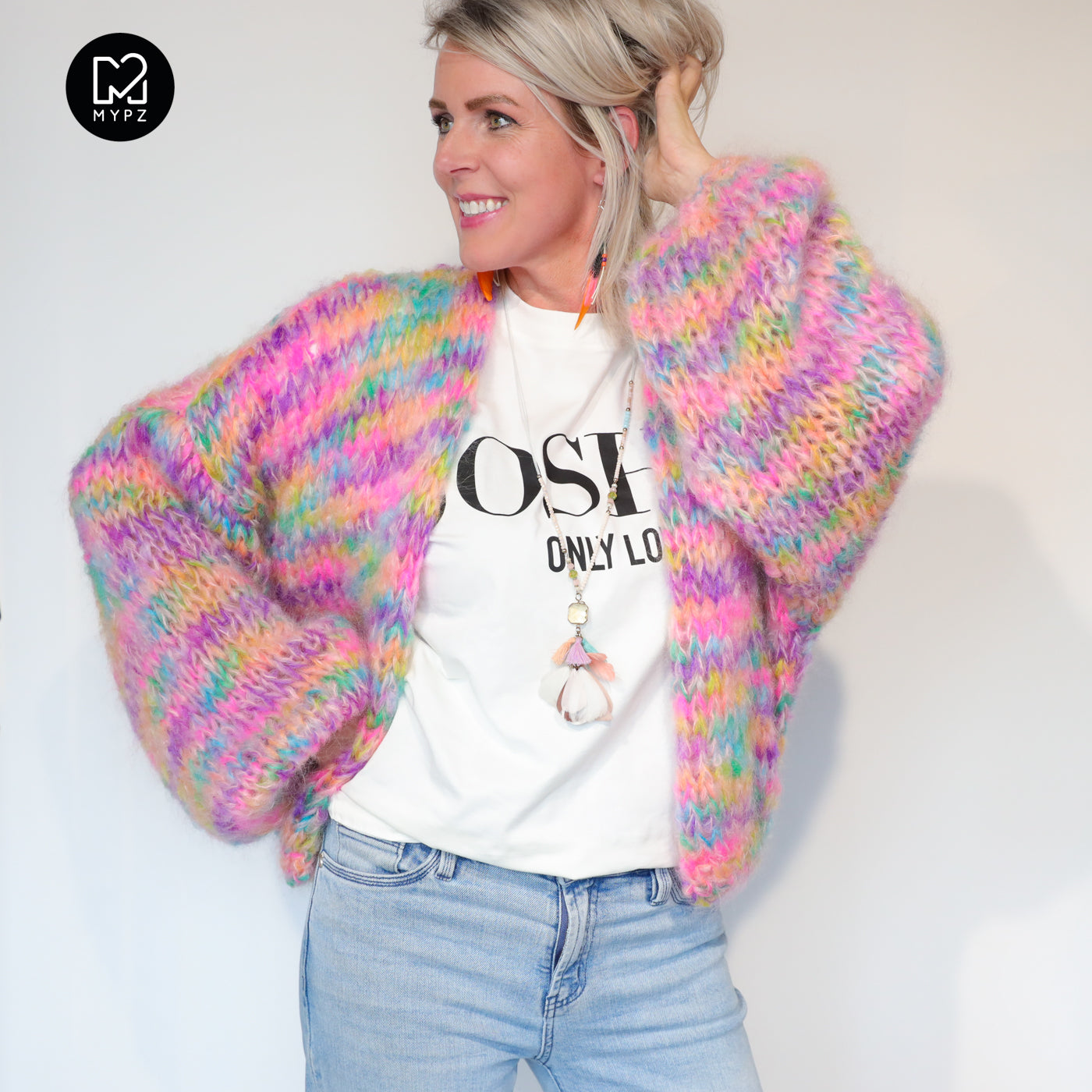 Strickset – MYPZ Short Chunky Mohair Cardigan Maia No.15 (ENG-NL-DE)
