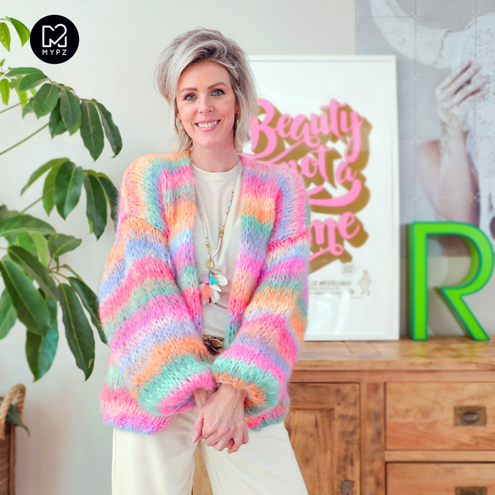 Strickset – MYPZ Chunky Mohair Cardigan Pastelicious No15 (ENG-NL-DE)