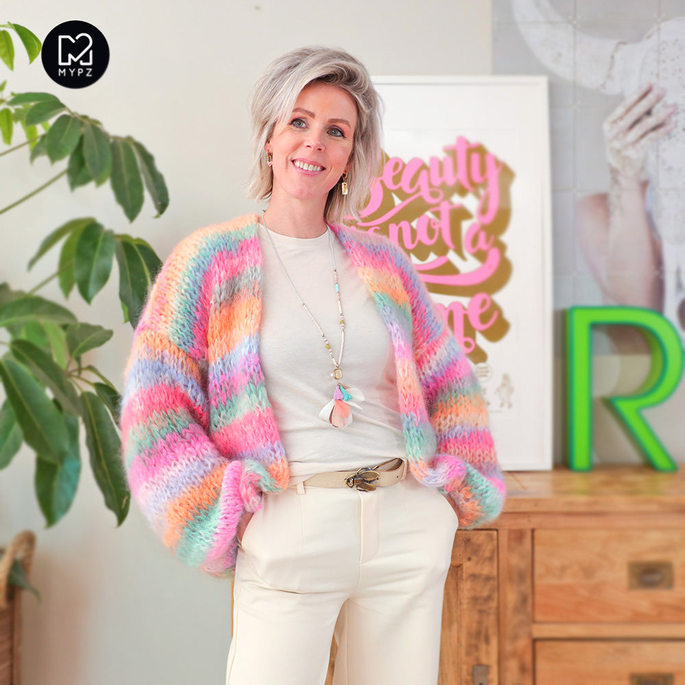 Strickset – MYPZ Chunky Mohair Cardigan Pastelicious No15 (ENG-NL-DE)