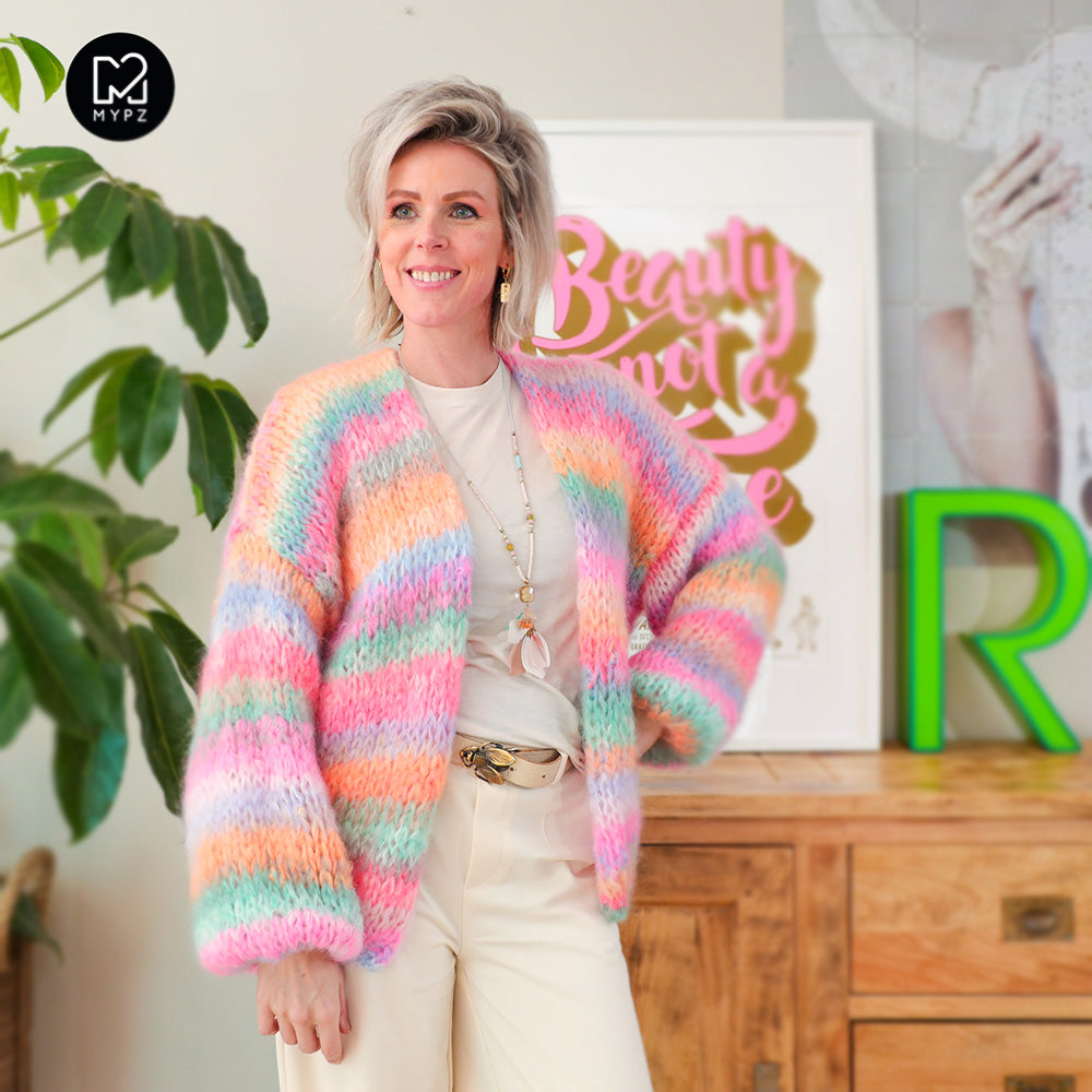 Strickset – MYPZ Chunky Mohair Cardigan Pastelicious No15 (ENG-NL-DE)
