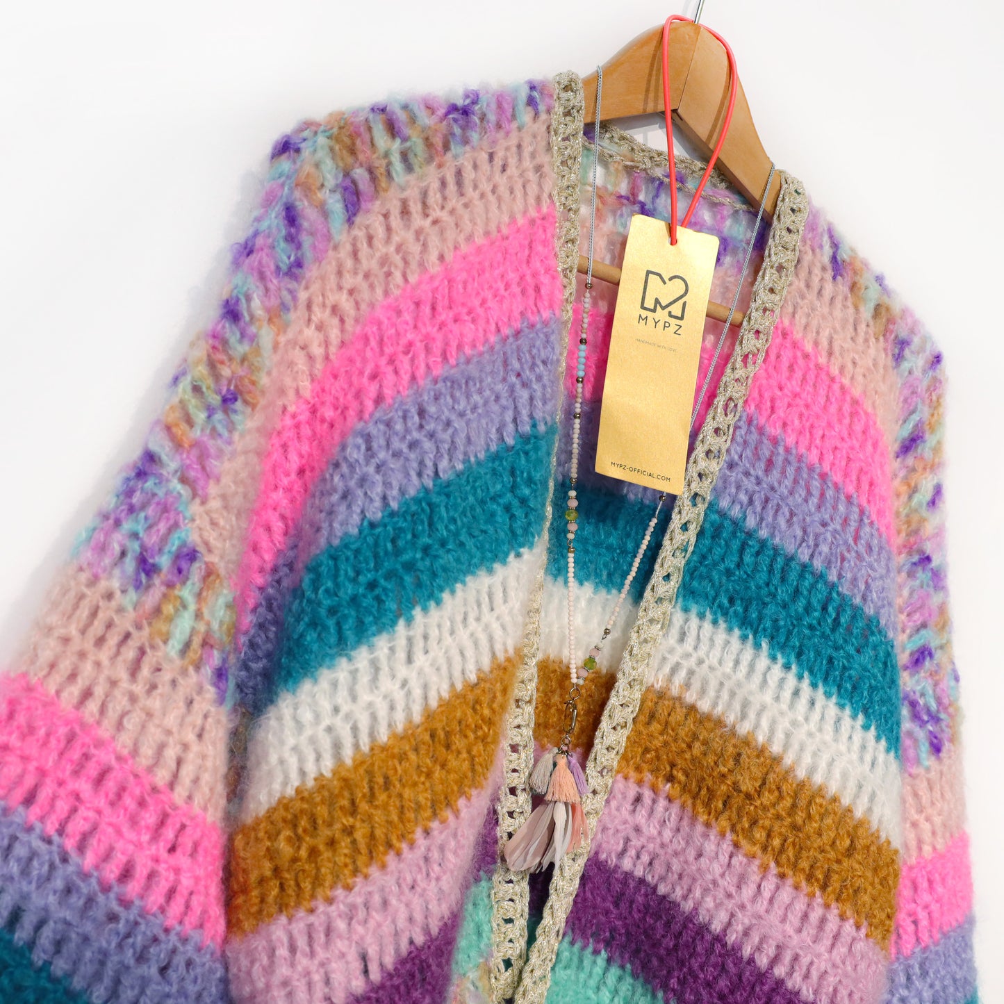 Strickanleitung - MYPZ Chunky Mohair cardigan Sunset Glow (ENG-NL-DE)