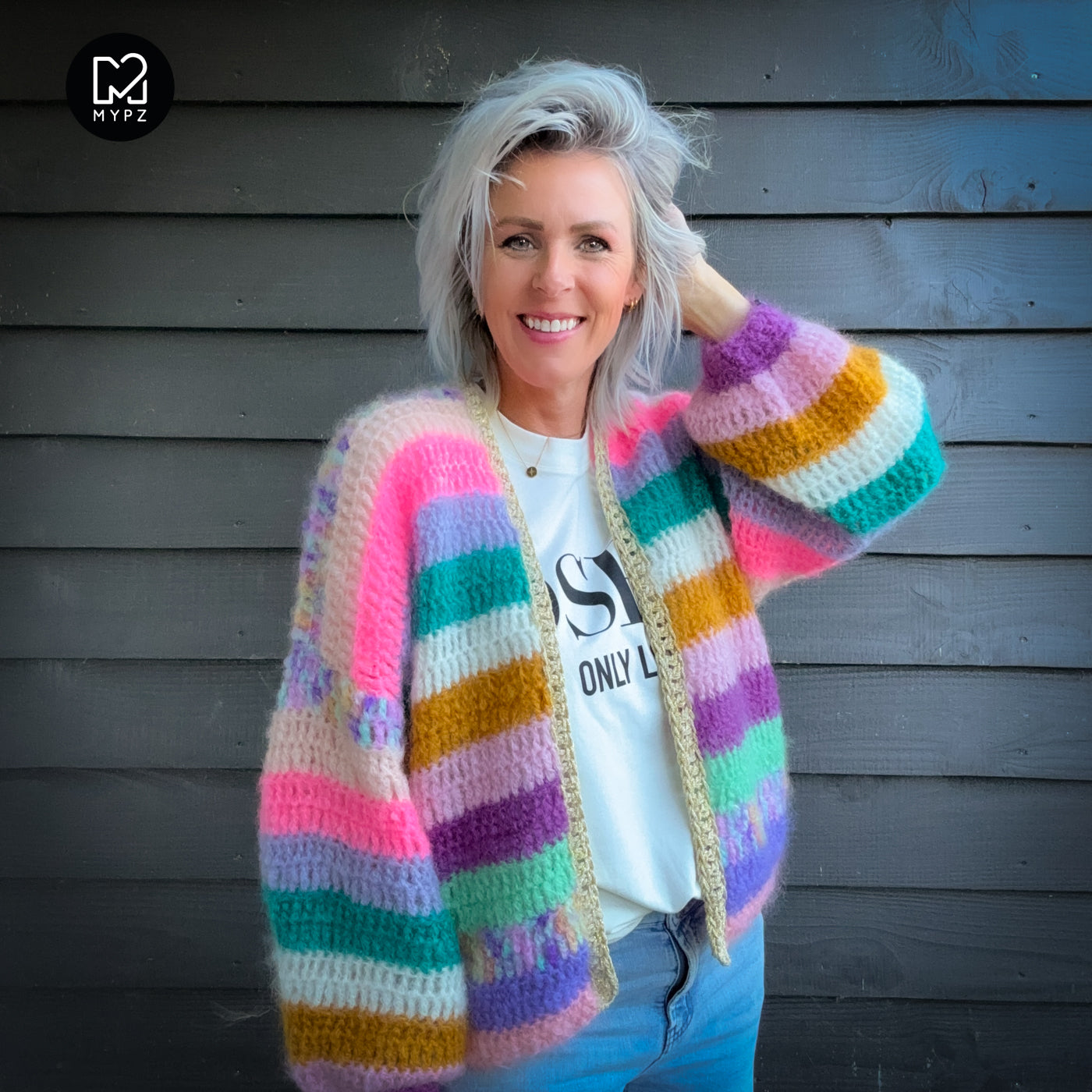 Strickanleitung - MYPZ Chunky Mohair cardigan Sunset Glow (ENG-NL-DE)