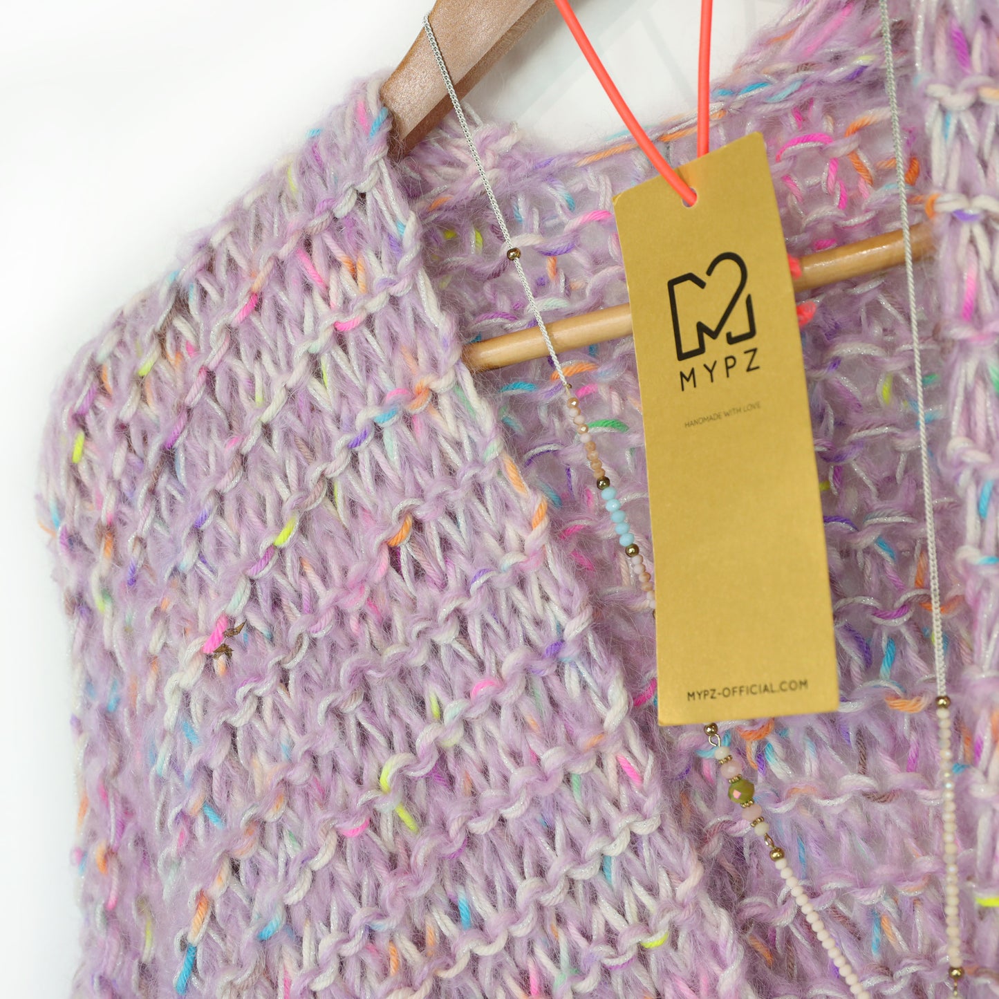 MYPZ Short Chunky Mohair Cardigan Confetti Nights