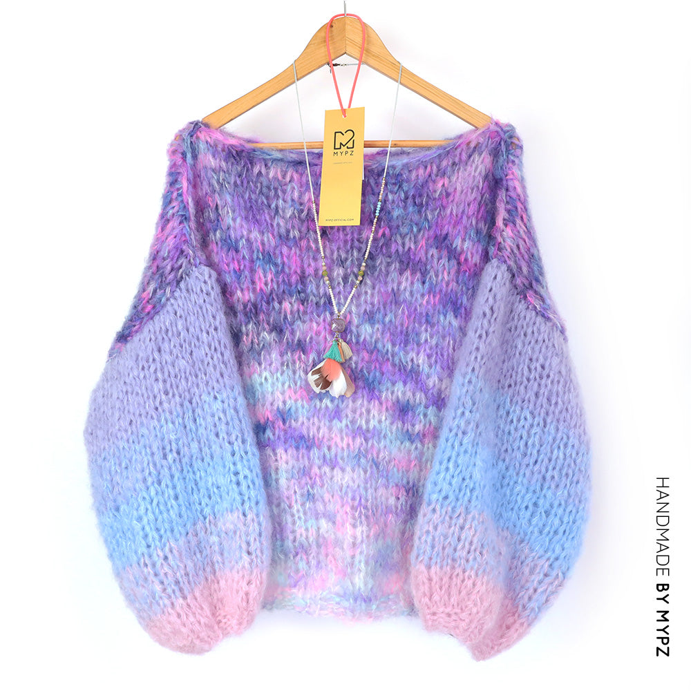 Strickset – MYPZ Basic Chunky Pullover Heliotrope No15 (ENG-NL-DE-FR-ES)