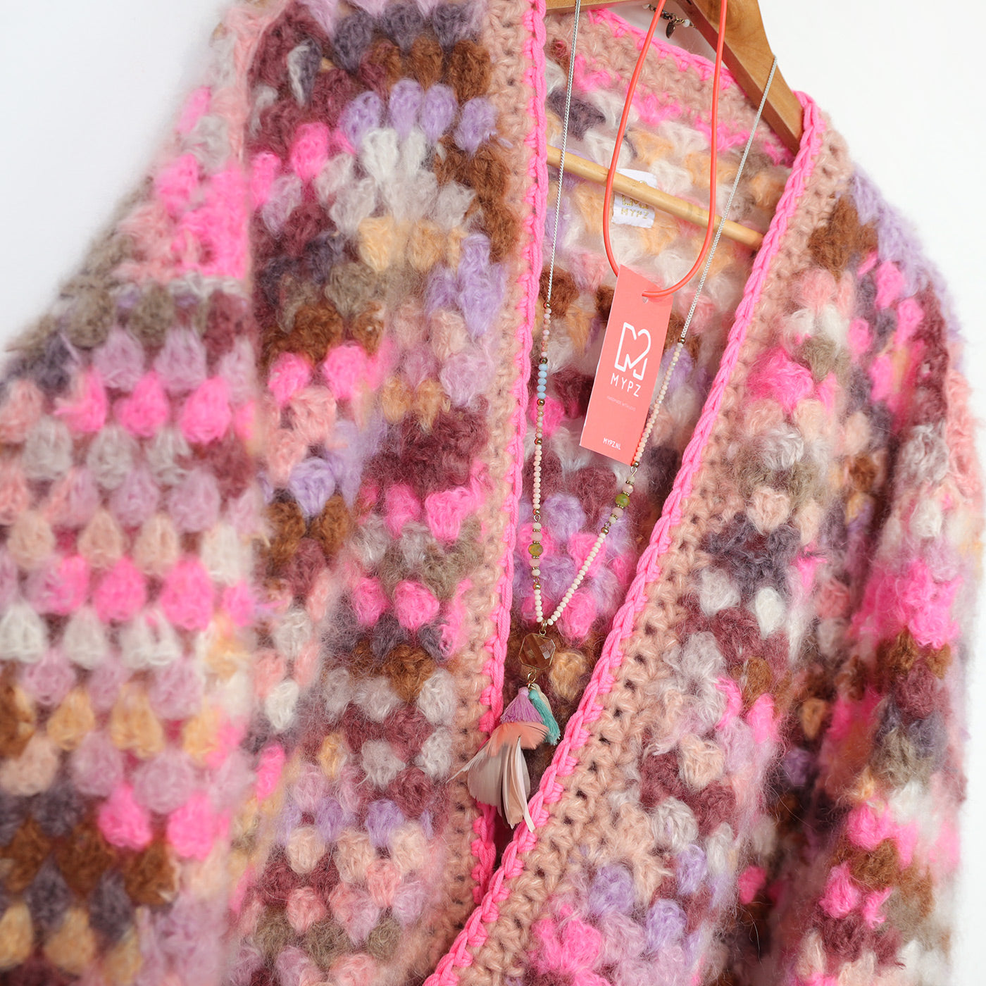 Häkelanleitung - MYPZ Mohair Cardigan Pastel Bloom (ENG-NL-DE)