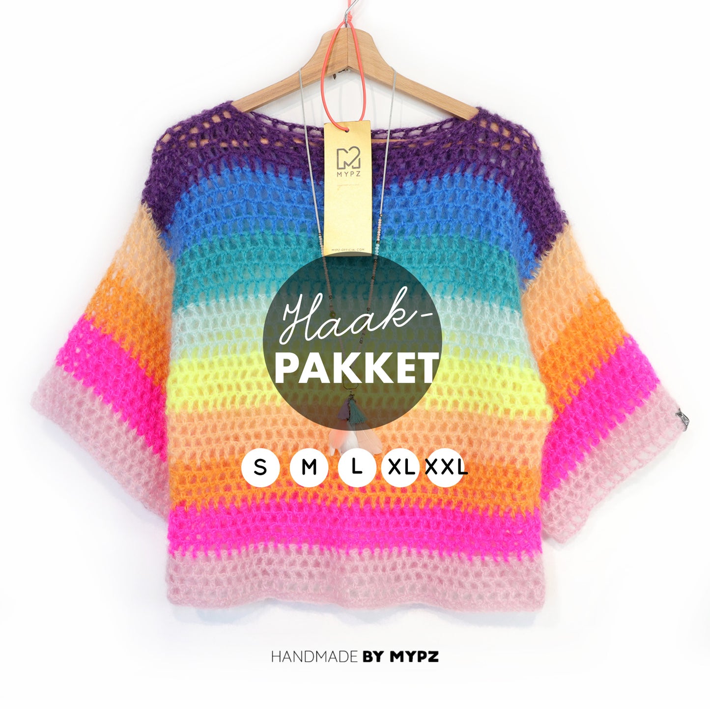 Häkelset - Rainbow top (ENG-NL-DE)