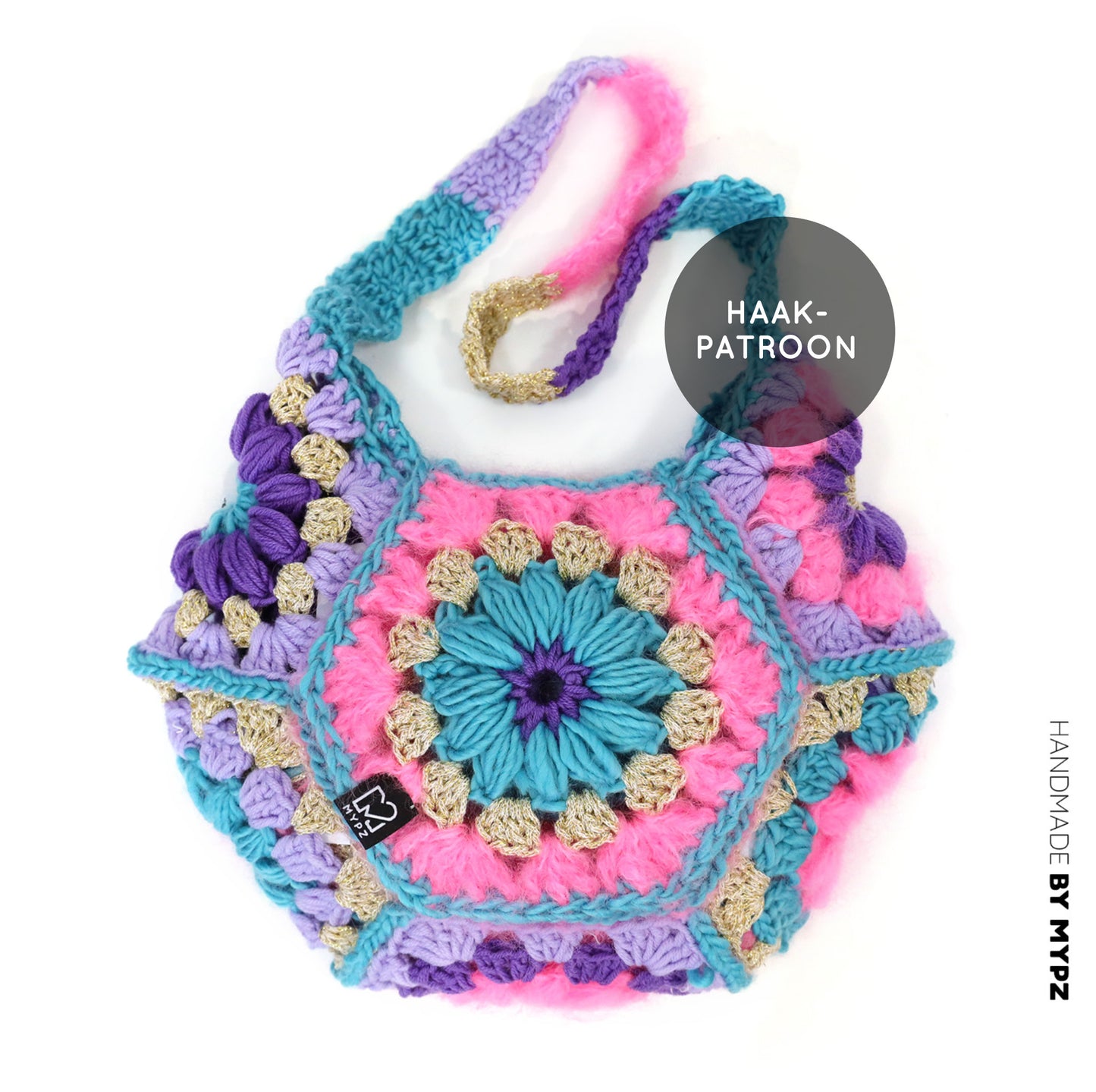 Häkelanleitung - MYPZ hexagon Tasche Pacha (ENG-NL-DE-ES)