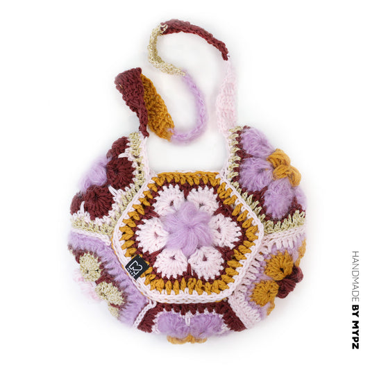 Häkelset - MYPZ Hexagon Tasche Champagne (ENG-NL-DE)