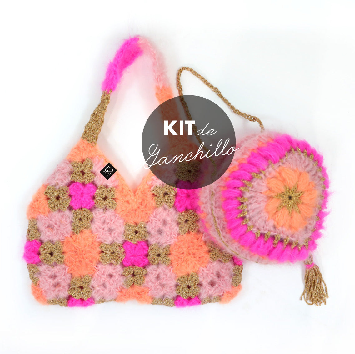Häkelset - MYPZ Herz Tasche + Diamanten Tasche (ENG-NL-DE-FR-ES)