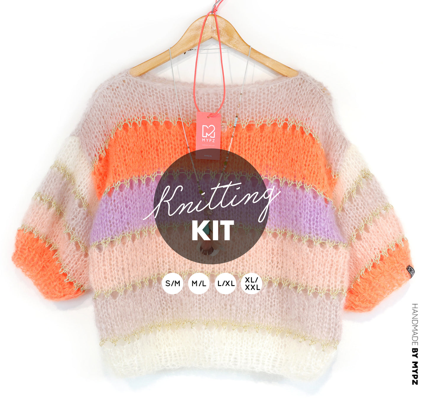 Strickset – MYPZ Light Mohair Top Orange No10 (ENG-NL-DE)