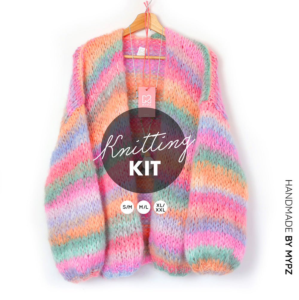 Strickset – MYPZ Chunky Mohair Cardigan Pastelicious No15 (ENG-NL-DE)