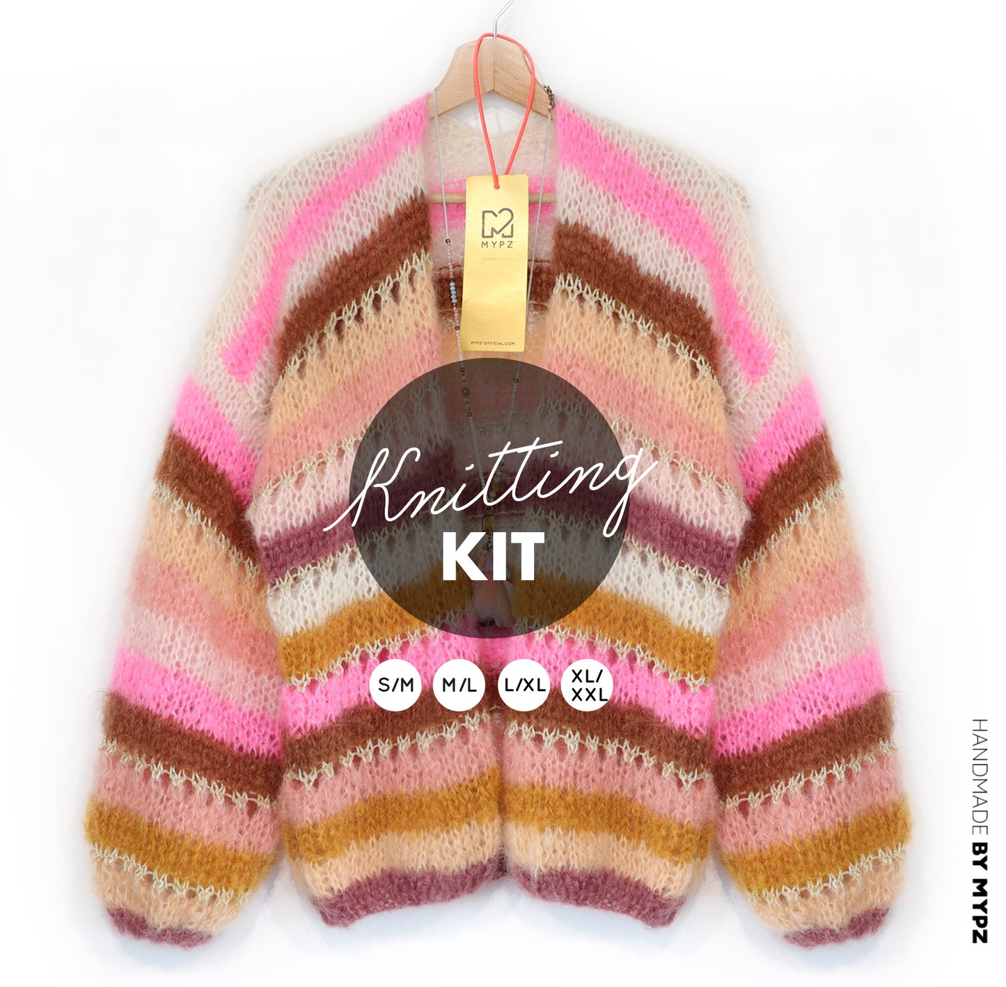Strickset – MYPZ Light Mohair Cardigan Caramel No10 (ENG-NL-DE)