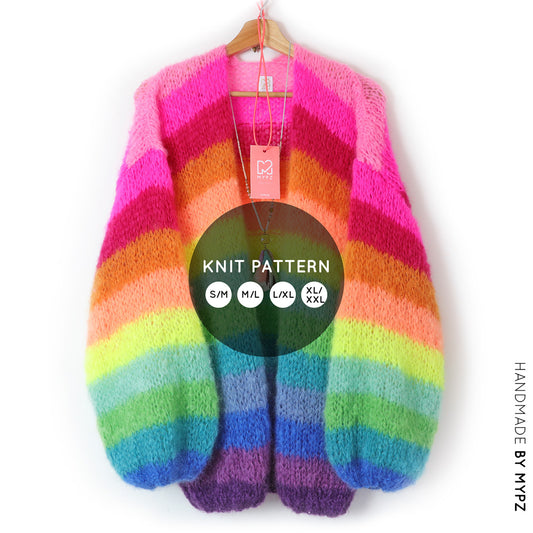 Strickanleitung – MYPZ Light Mohair Cardigan Bowie No10 (ENG-NL-DE)