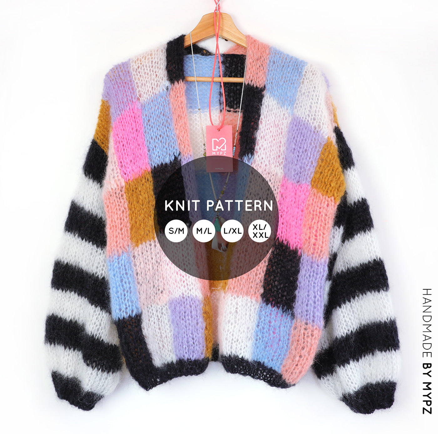 Strickanleitung – MYPZ Light Mohair Cardigan Fuzzy No10 (ENG-NL-DE)