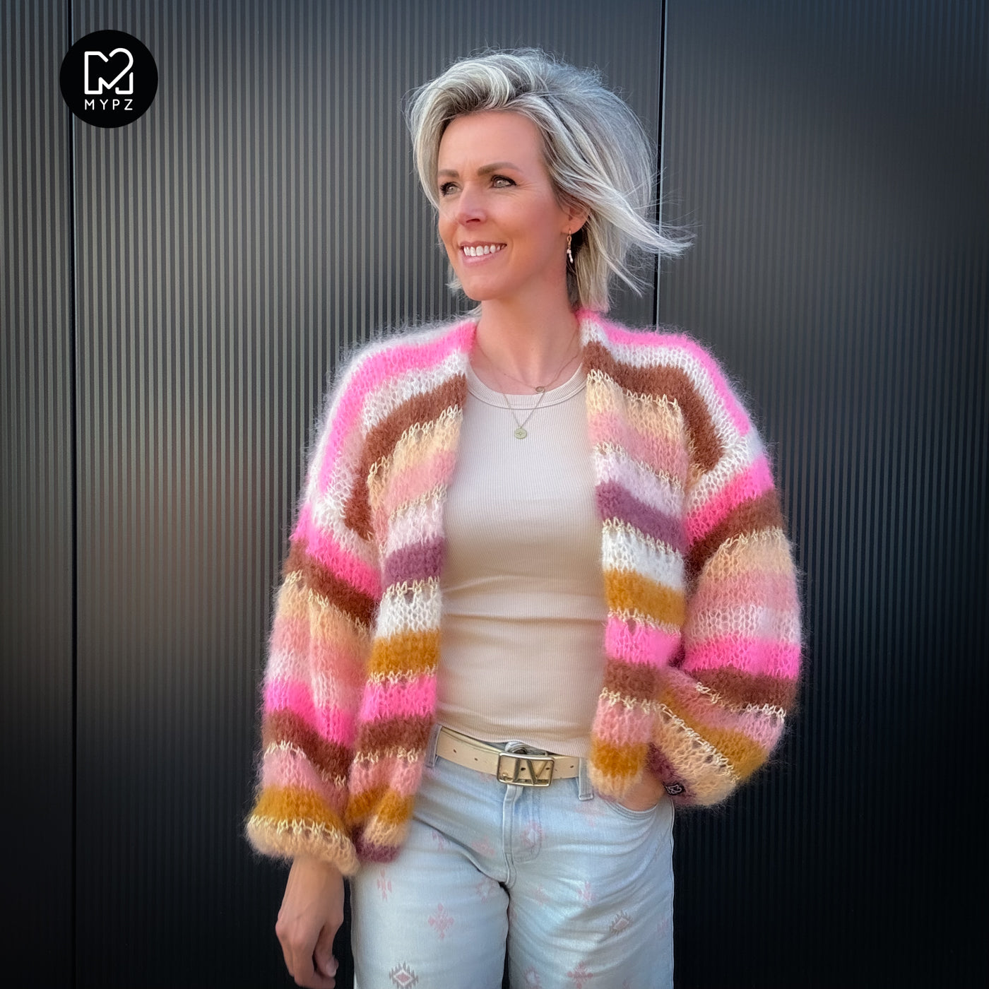 Strickset – MYPZ Light Mohair Cardigan Caramel No10 (ENG-NL-DE)