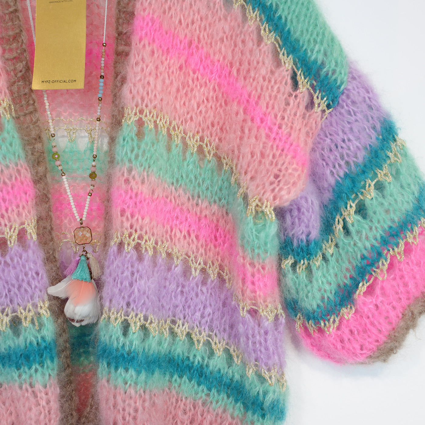 Strickanleitung – MYPZ Kurze Mohair Cardigan Faby No10 (ENG-NL-DE)