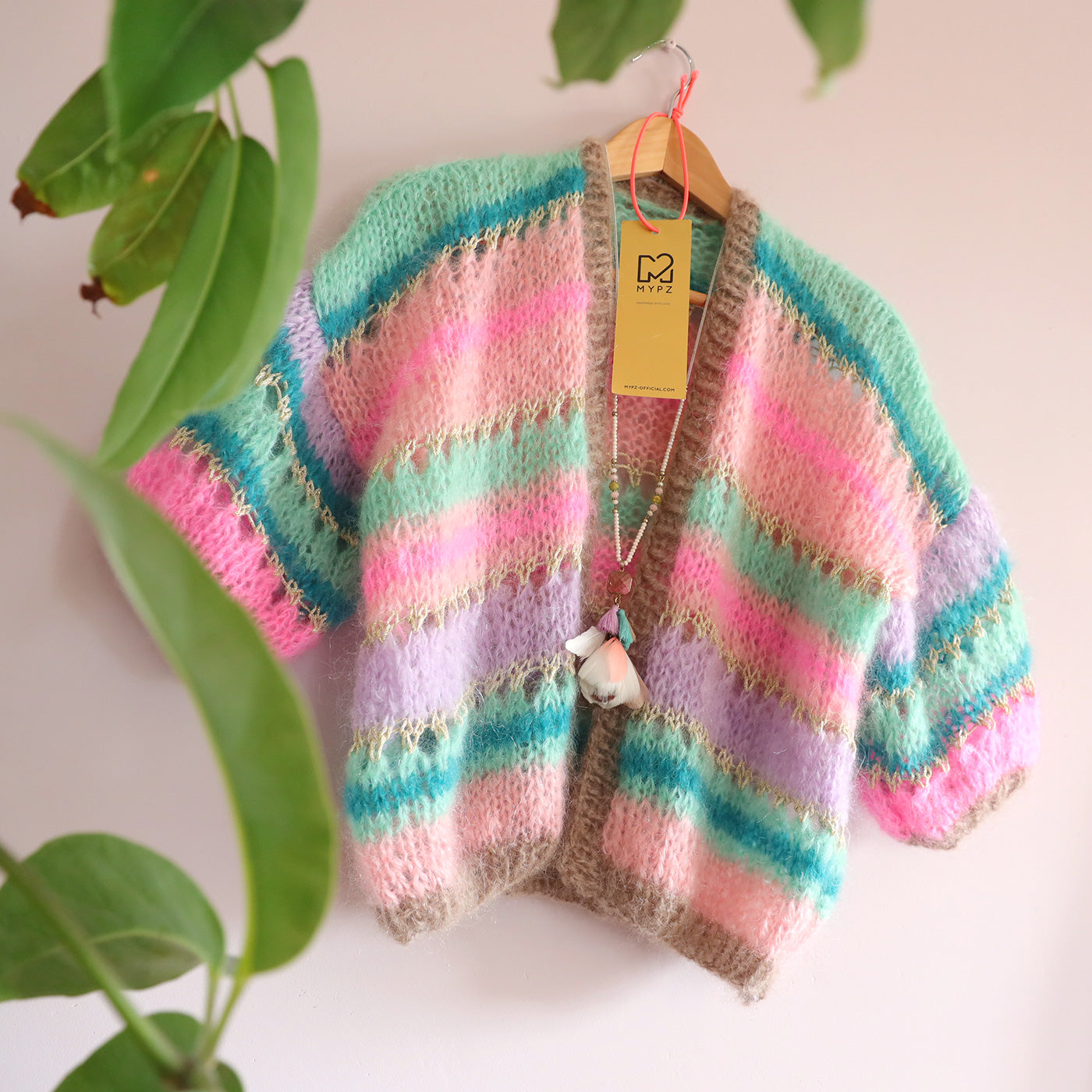 Strickanleitung – MYPZ Kurze Mohair Cardigan Faby No10 (ENG-NL-DE)