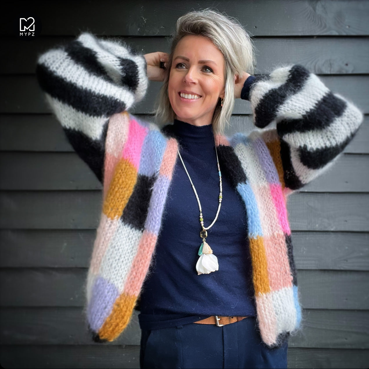 Strickanleitung – MYPZ Light Mohair Cardigan Fuzzy No10 (ENG-NL-DE)