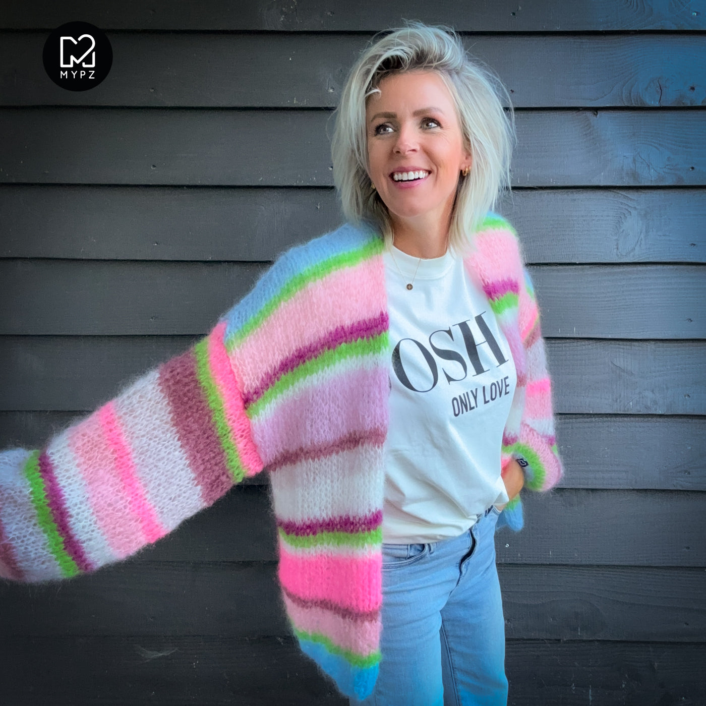 Strickset – MYPZ Light Mohair Cardigan Candy Clouds No10 (ENG-NL-DE)