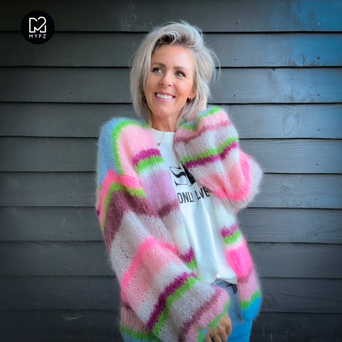 Strickset – MYPZ Light Mohair Cardigan Candy Clouds No10 (ENG-NL-DE)