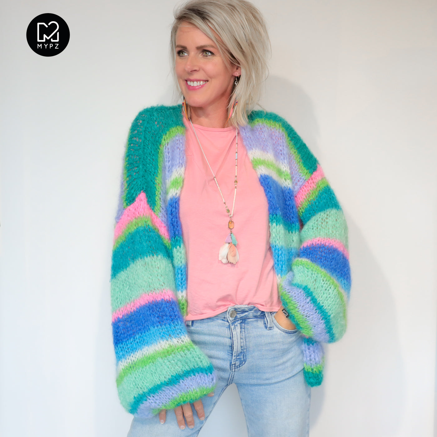 Strickset – MYPZ Basic Light Mohair Cardigan Shamrock No10 (ENG-NL-DE)