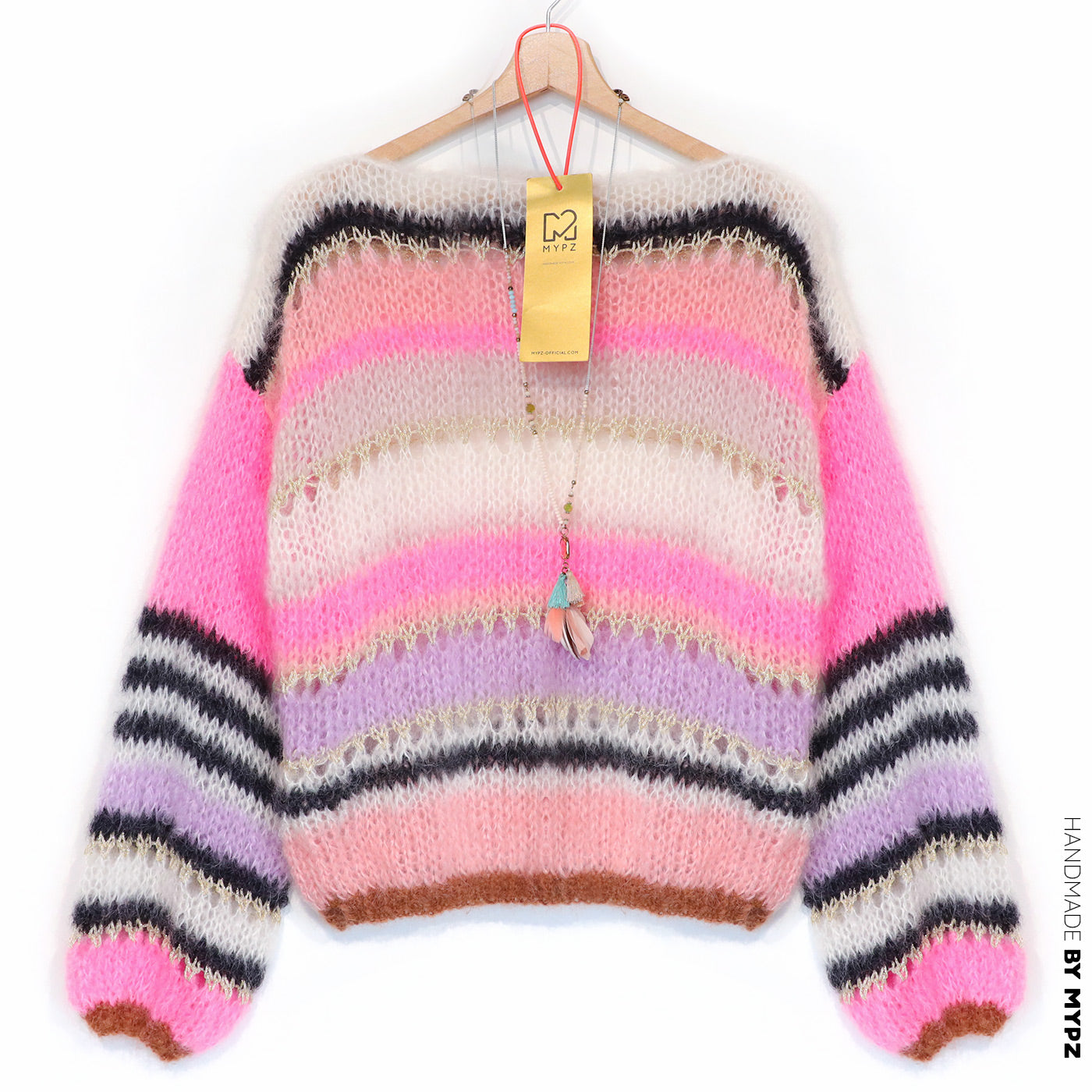 Knitting Kit – MYPZ Basic Light Mohair Pullover Alex no10 (ENG-NL-DE)