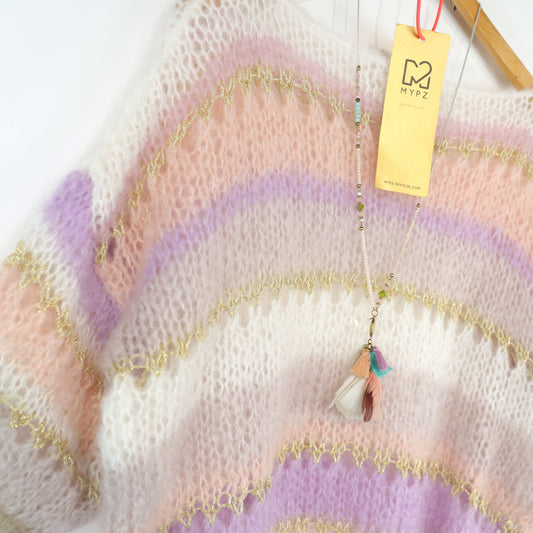 Light Mohair Powder Champaign top